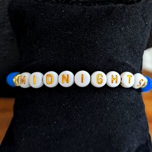 Taylor Swift Friendship Bracelet Midnights Vinyl Disc Stretchable Stackable Teen